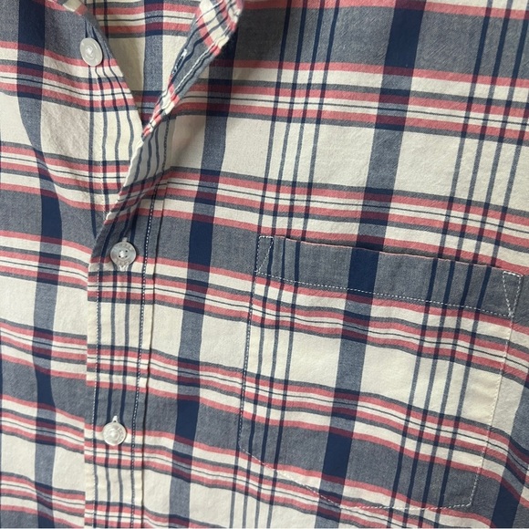 J. Crew summer plaid button down shirt XL - Picture 2 of 6